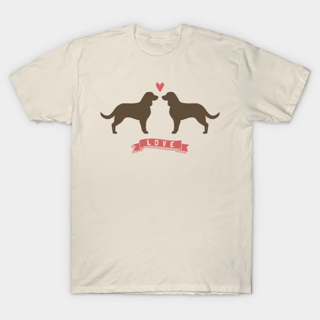 American Water Spaniels in Love T-Shirt by Coffee Squirrel